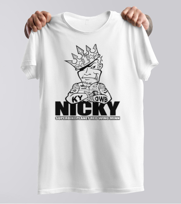 Nicky KY OWB Superbikeplanet Red Wing Minn T-Shirt