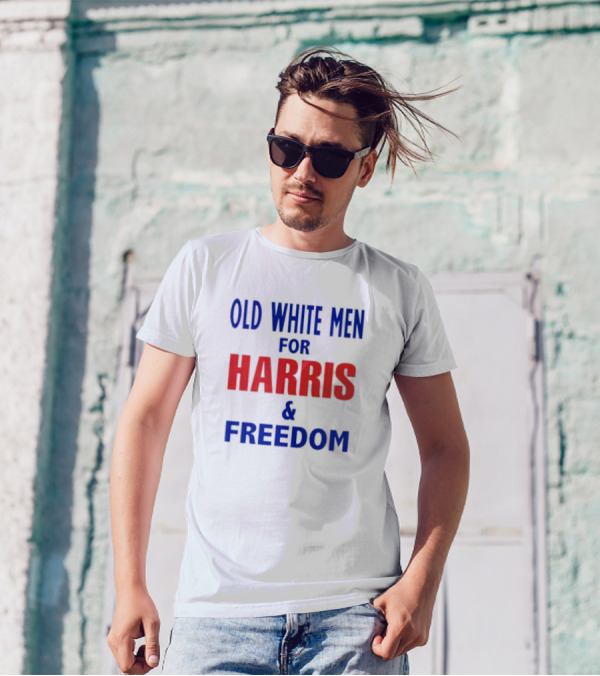 Old White Men Supporting Harris And Freedom Movement T-Shirt