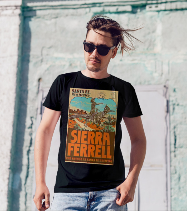 Santa Fe New Mexico August 18 2024 Sierra Ferrell The Bridge At Santa Fe Brewing Company Cowboy Scene T-Shirt