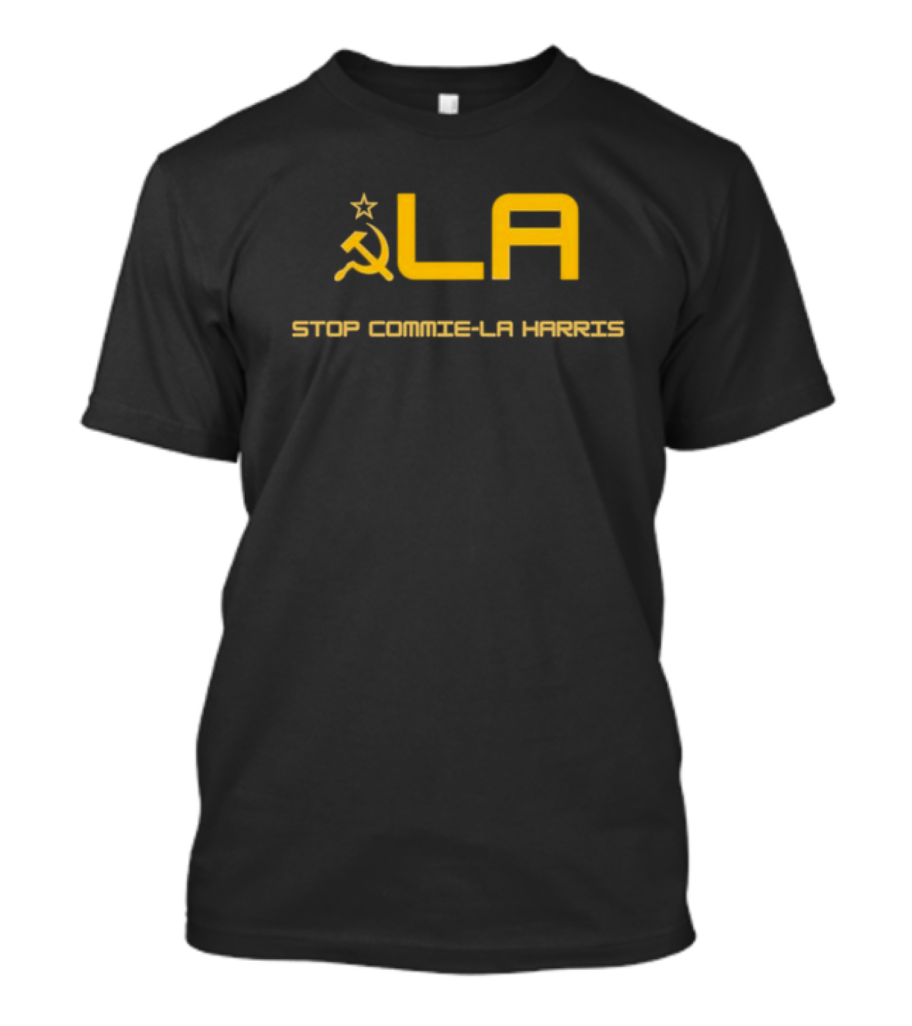 Stop Commie-la Harris LA Hammer Sickle Star T-Shirt