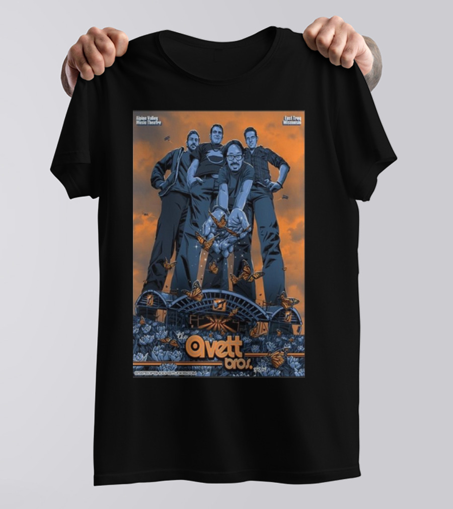 The Avett Bros Alpine Valley Music Theatre East Troy Wisconsin August 18 T-Shirt