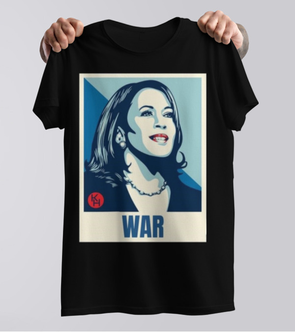 Viva Frei Kamala Harris War 2024 Portrait With KH T-Shirt