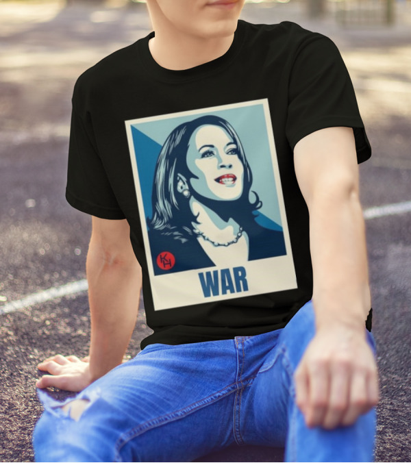 Viva Frei Kamala Harris War 2024 Portrait With KH T-Shirt