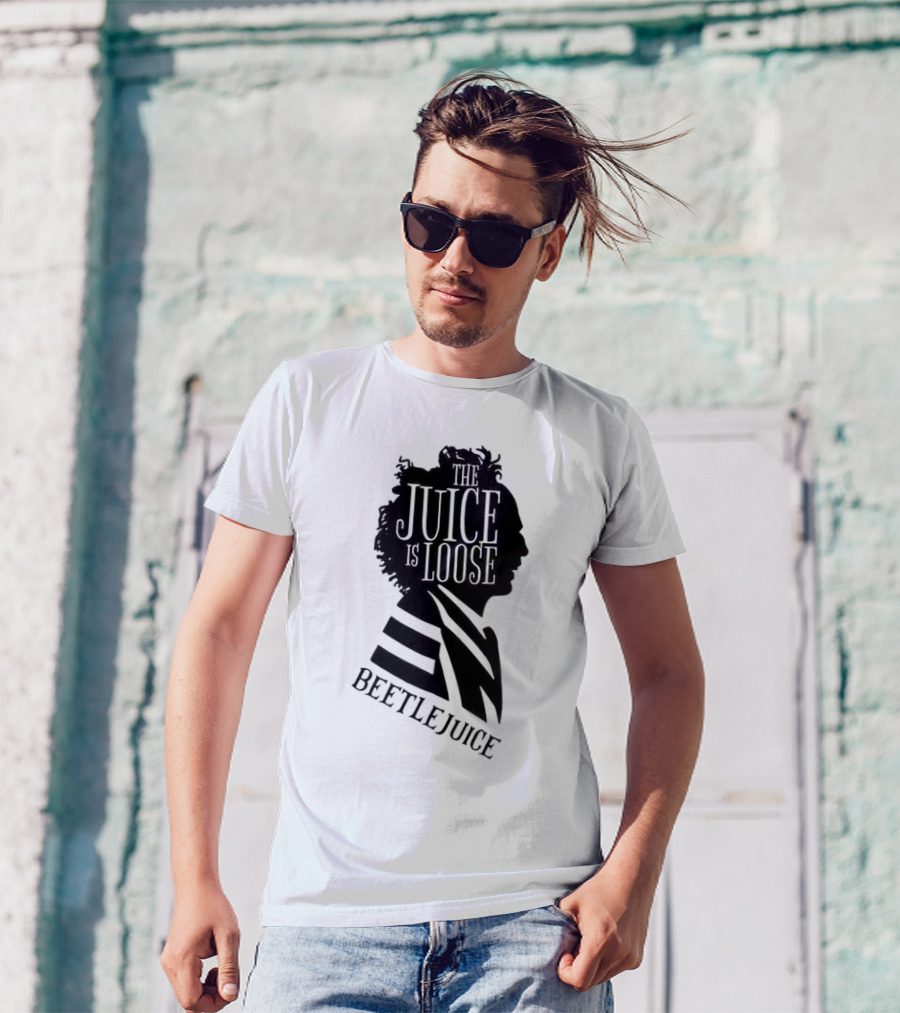 Beetlejuice The Juice Is Loose Silhouette Profile T-Shirt