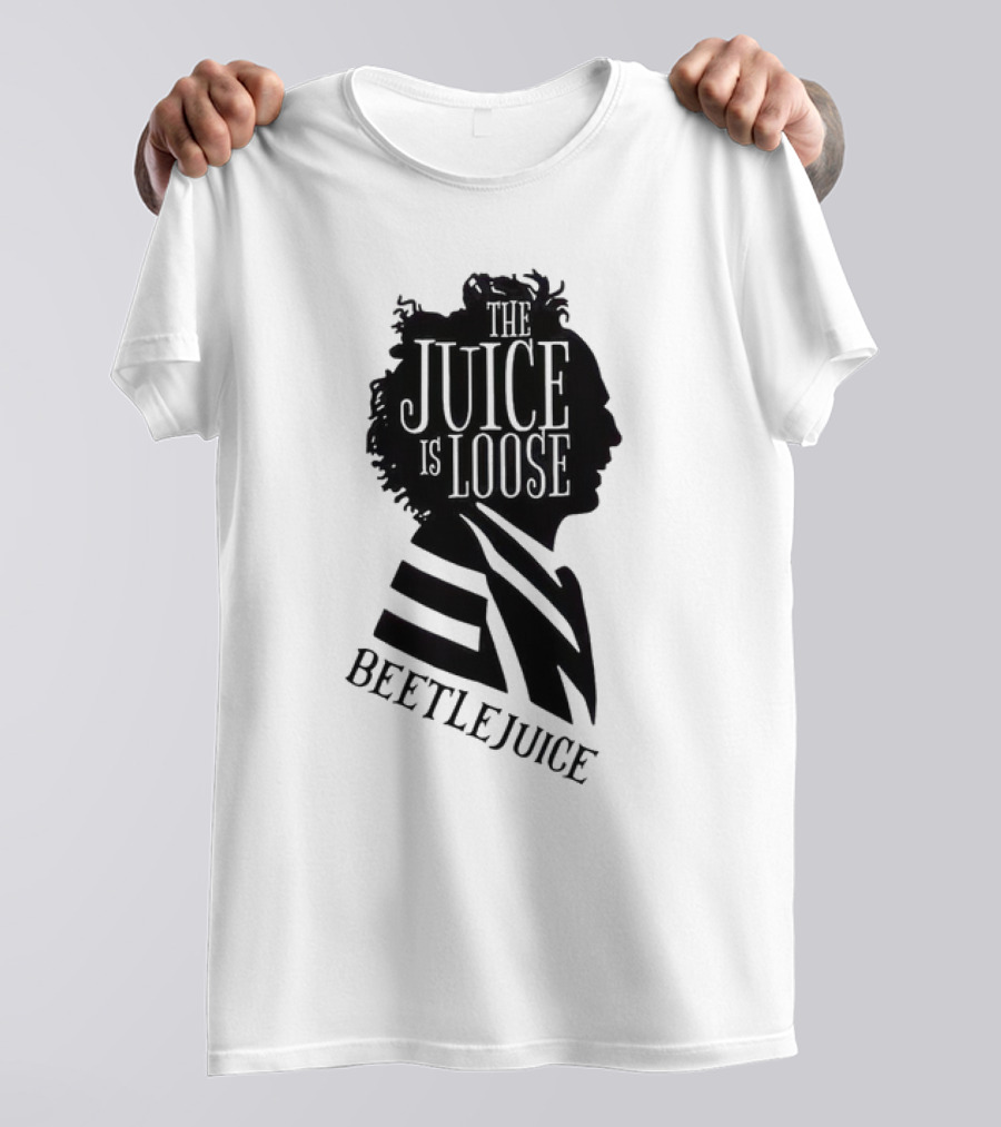 Beetlejuice The Juice Is Loose Silhouette Profile T-Shirt