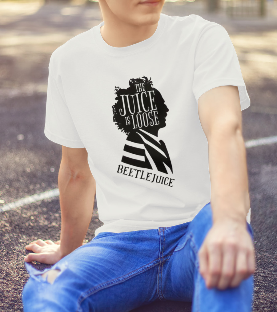 Beetlejuice The Juice Is Loose Silhouette Profile T-Shirt