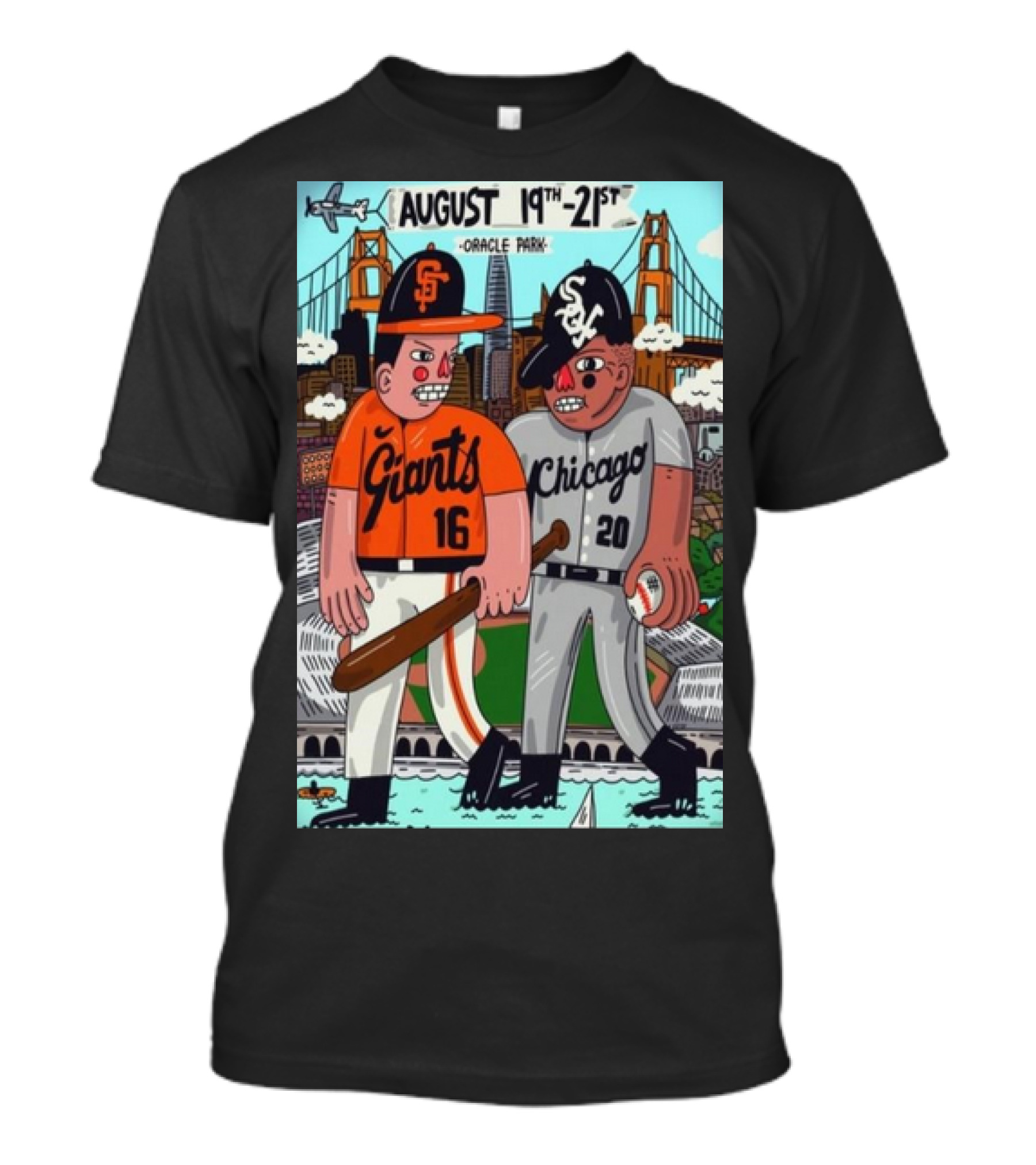 August 19th-21st Oracle Park Giants Chicago T-Shirt