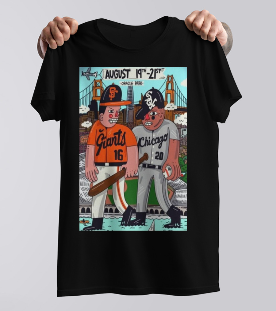August 19th-21st Oracle Park Giants Chicago T-Shirt