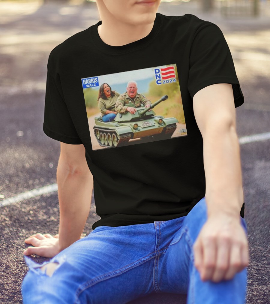 Harris Walz On Gaza Or Bust Tank DNC T-Shirt