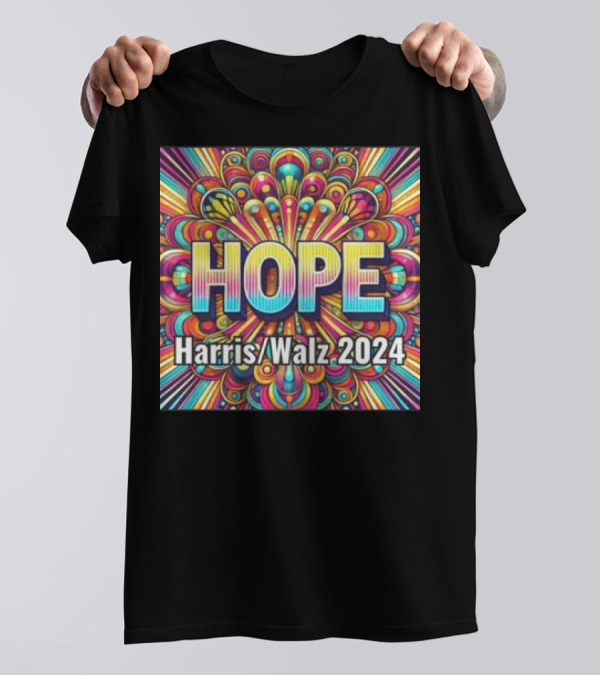 HOPE Harris Walz 2024 Grateful Dead Psychedelic Burst T-Shirt
