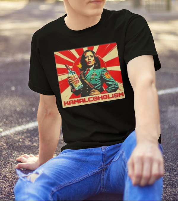 Kamala Harris Kamalcoholism Hammered Communism T-Shirt