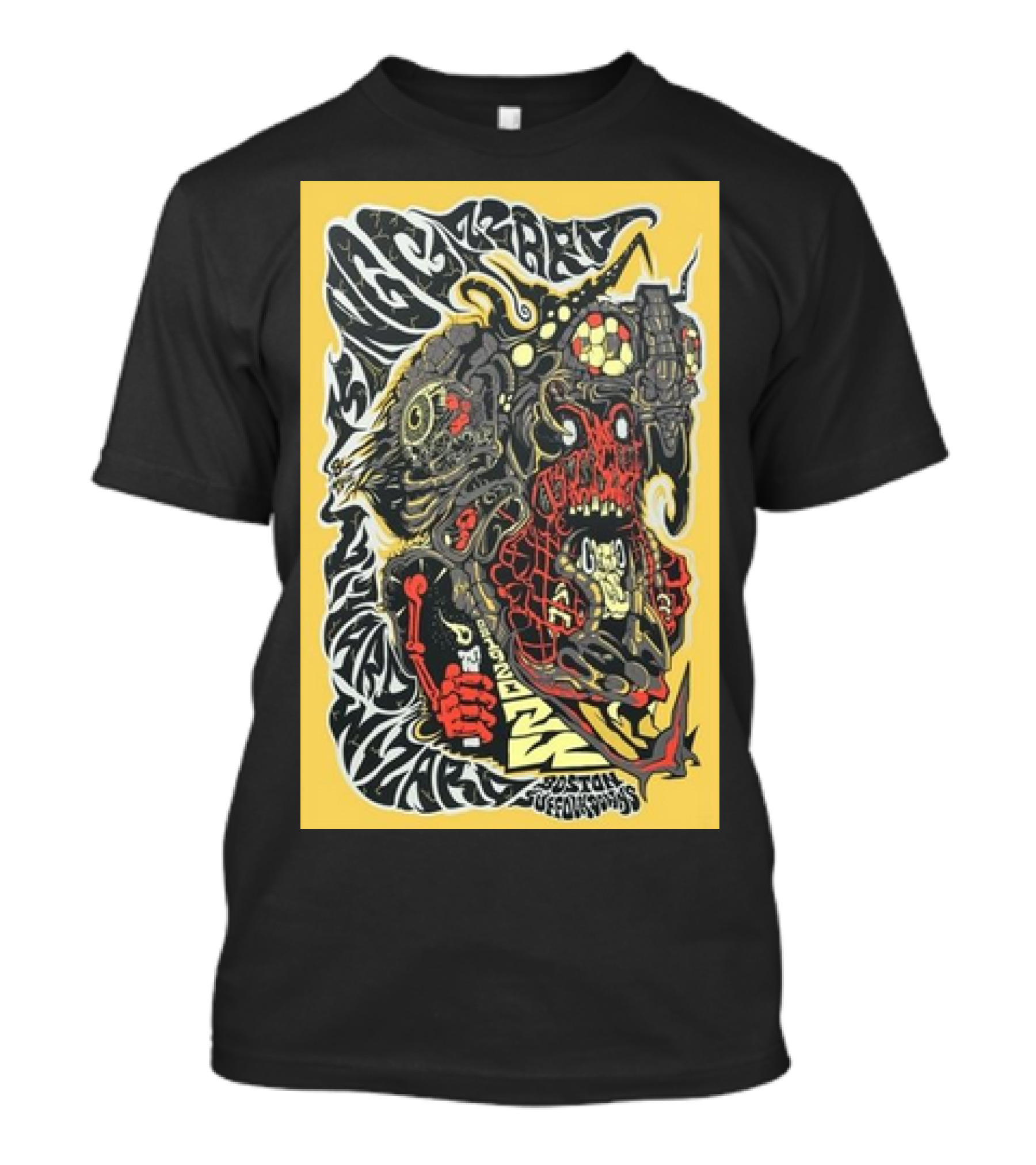 King Gizzard And The Lizard Wizard Boston Suffolk Downs August 19 2024 Psychedelic Monster T-Shirt