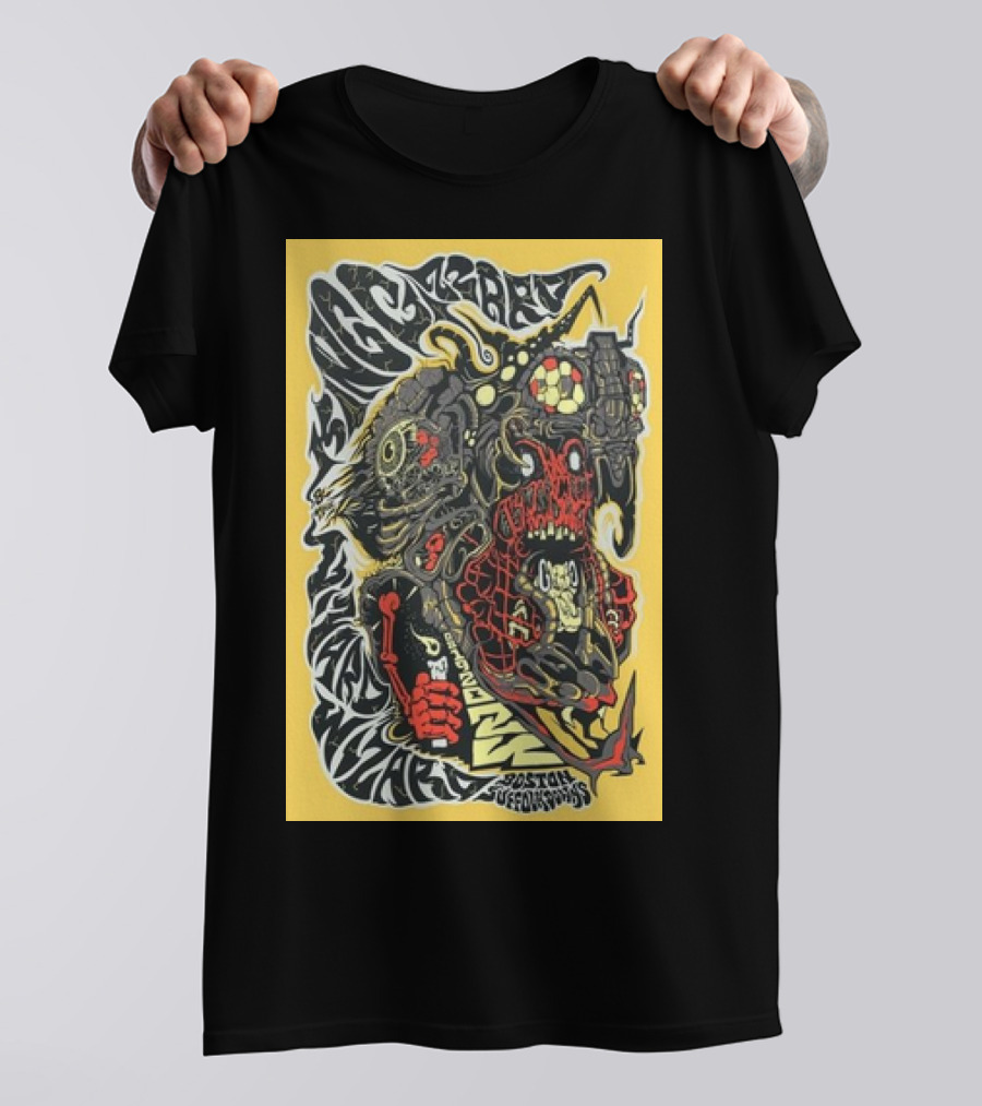 King Gizzard And The Lizard Wizard Boston Suffolk Downs August 19 2024 Psychedelic Monster T-Shirt