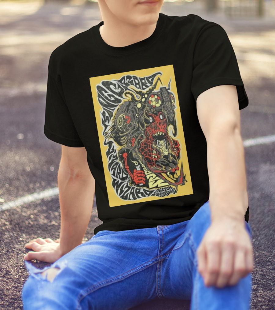 King Gizzard And The Lizard Wizard Boston Suffolk Downs August 19 2024 Psychedelic Monster T-Shirt