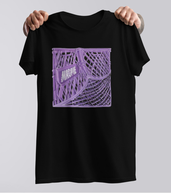 Magpie Purple Milk Crate T-Shirt