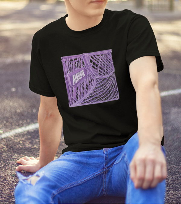 Magpie Purple Milk Crate T-Shirt