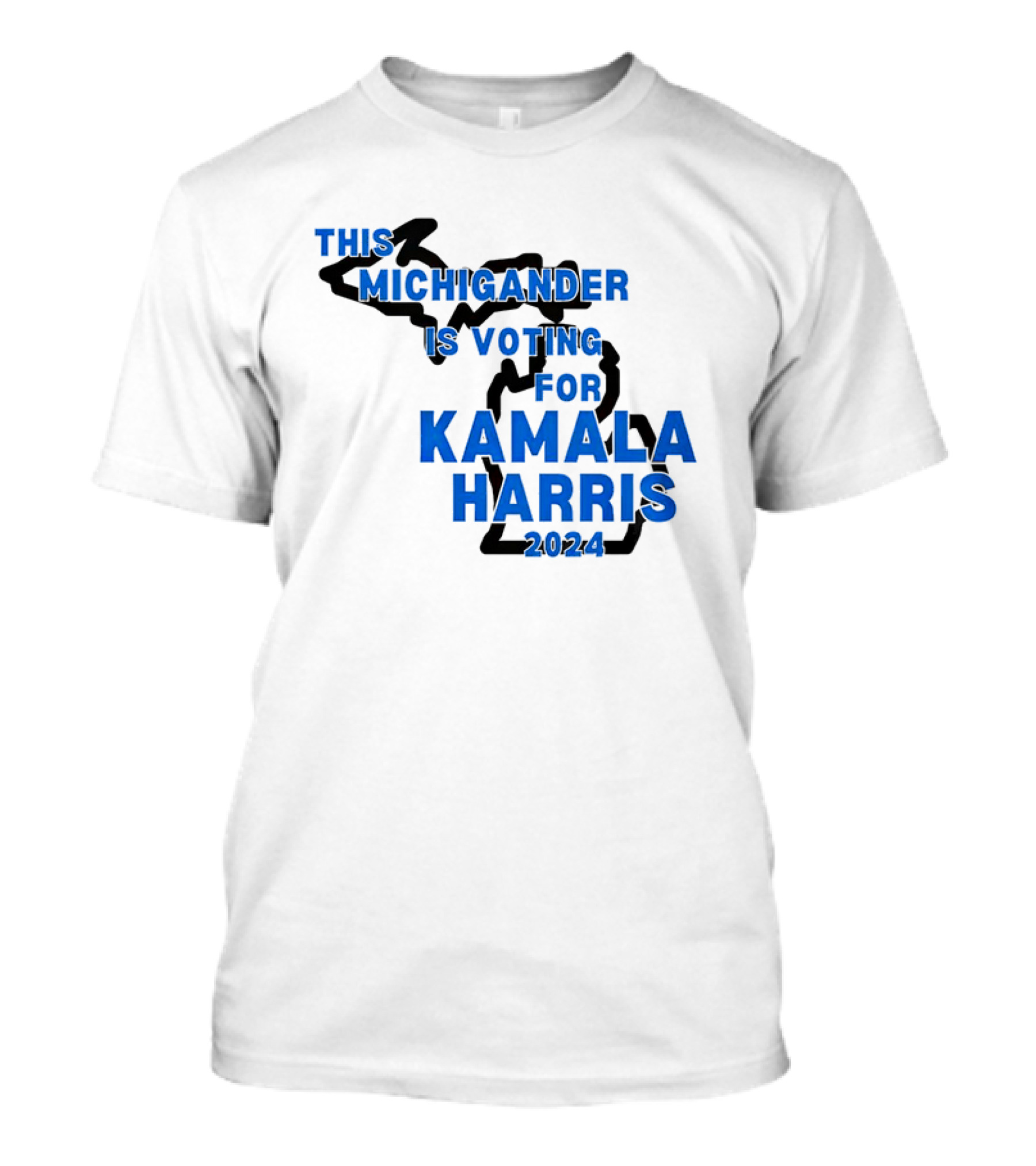 This Michigander Is Voting For Kamala Harris 2024 Map T-Shirt