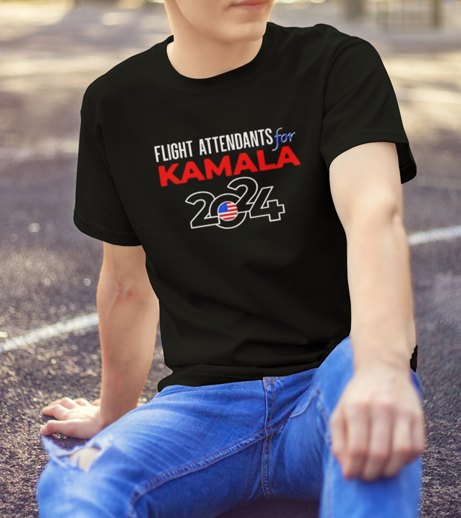 Flight Attendants For Kamala Harris 2024 For President T-Shirt