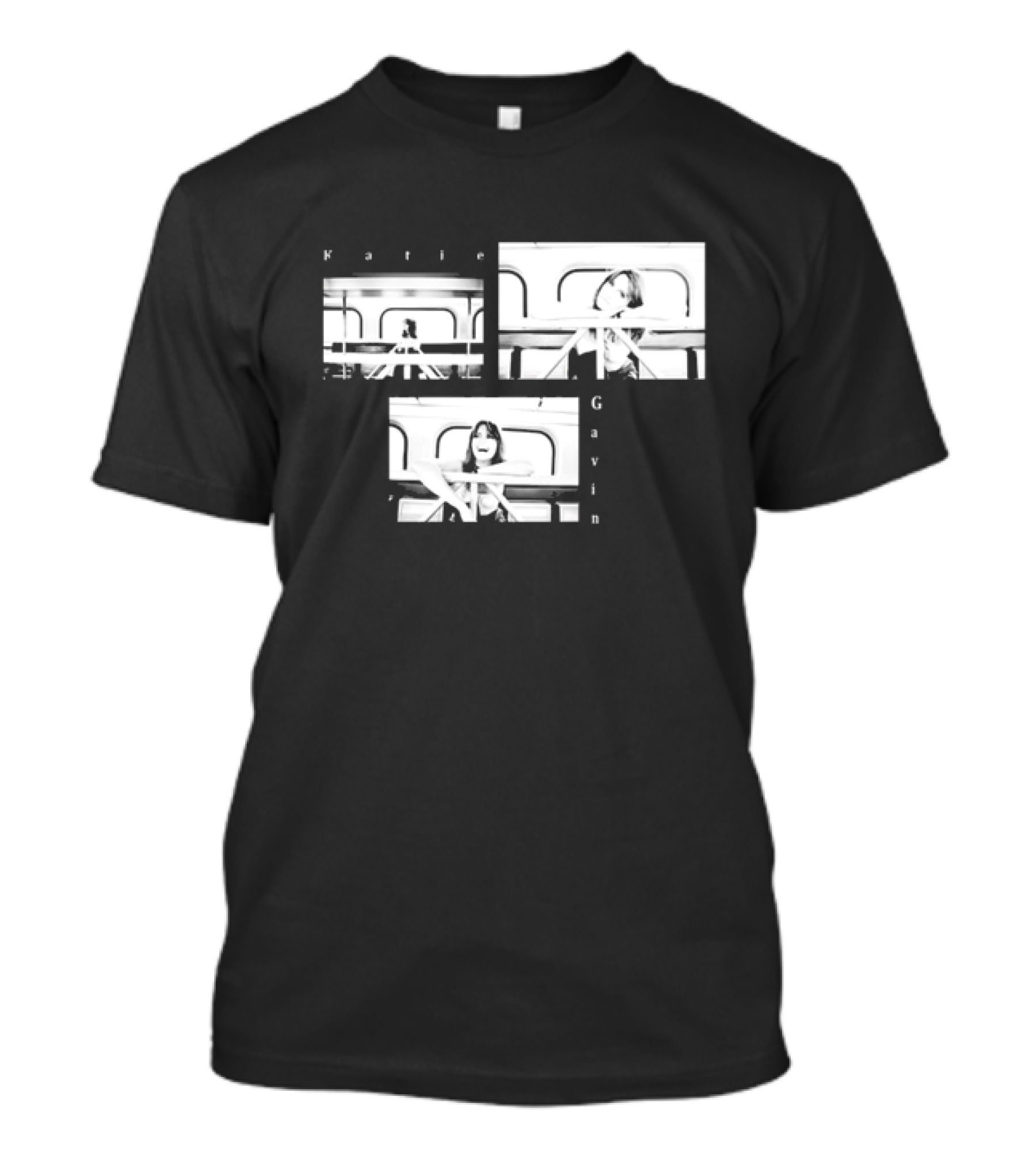 Katie Gavin Black And White Photo Triptych T-Shirt