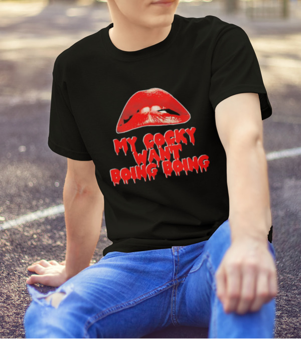 My Cocky Want Boing Boing Red Lips T-Shirt