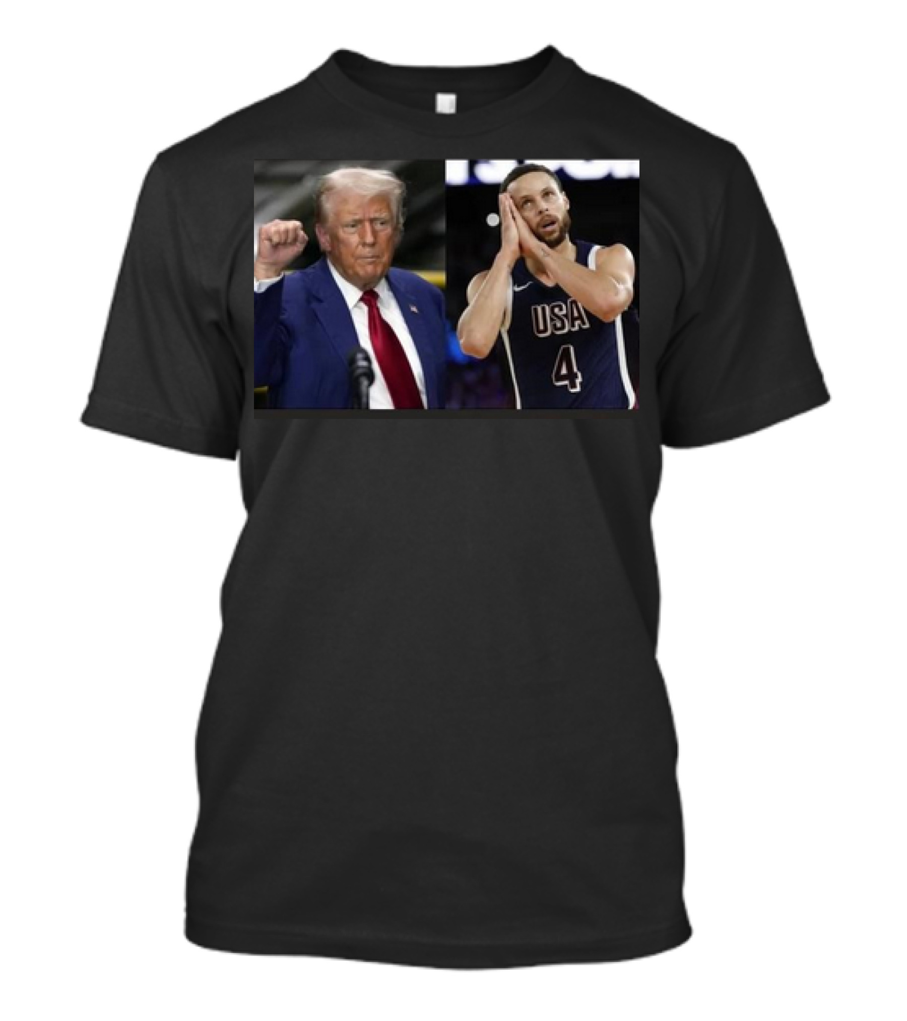 Steph Curry USA 4 Night Night Kamala Harris Campaign Donald Trump Fist T-Shirt
