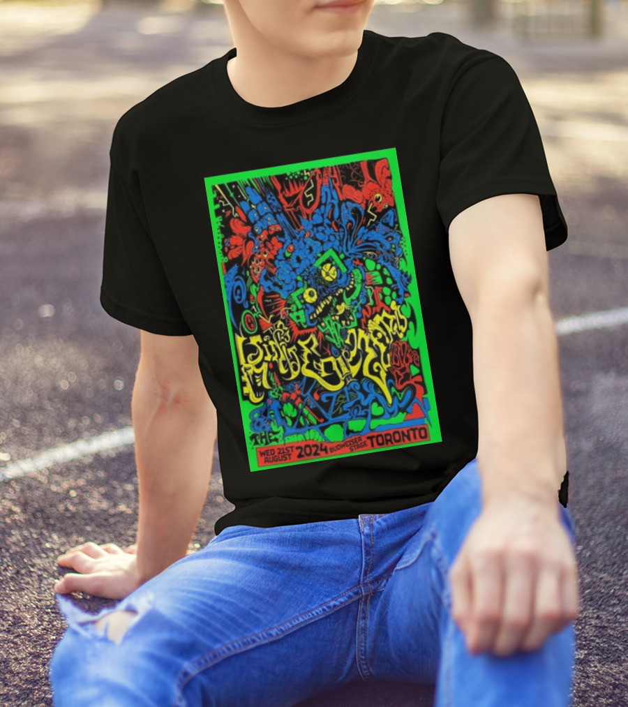 King Gizzard And The Lizard Wizard Tour August 21 2024 Budweiser Stage Toronto Psychedelic T-Shirt