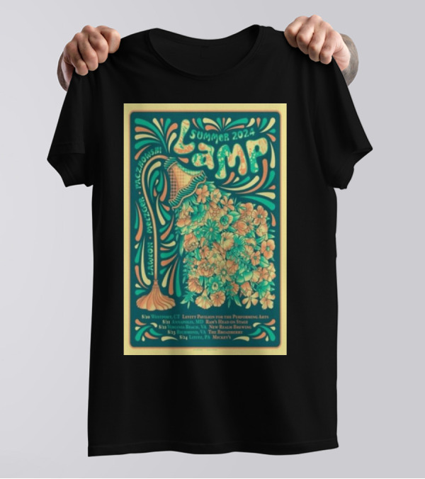 Summer 2024 Lamp, Lawton, Metzger, Paczkowski Tour Dates And Locations T-Shirt