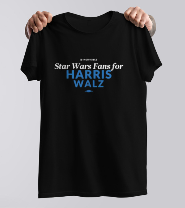 Star Wars Fans For Harris Walz 2024 Indivisible T-Shirt