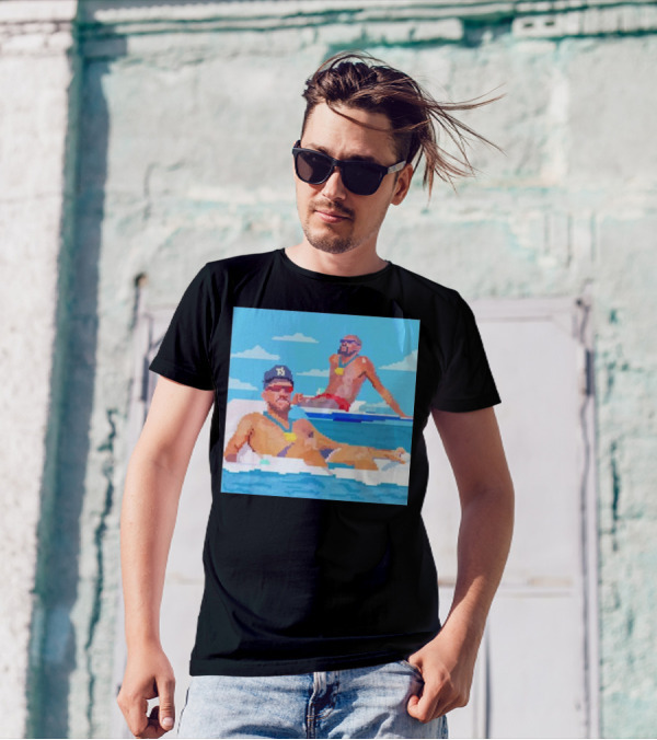 Summer Chillin Devin Booker Devin Booker Pixels Pool Float Retro Pixel Art Suns Player T-Shirt