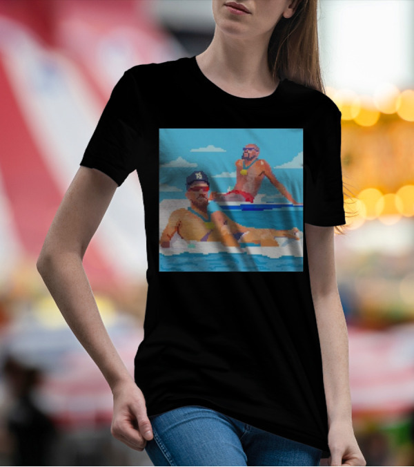 Summer Chillin Devin Booker Devin Booker Pixels Pool Float Retro Pixel Art Suns Player T-Shirt