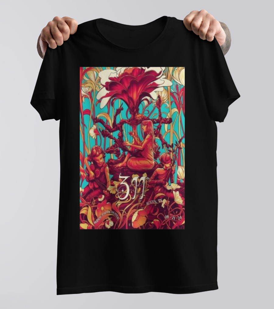 311 Austin TX Aug 21 2024 Music Venue Heritage T-Shirt
