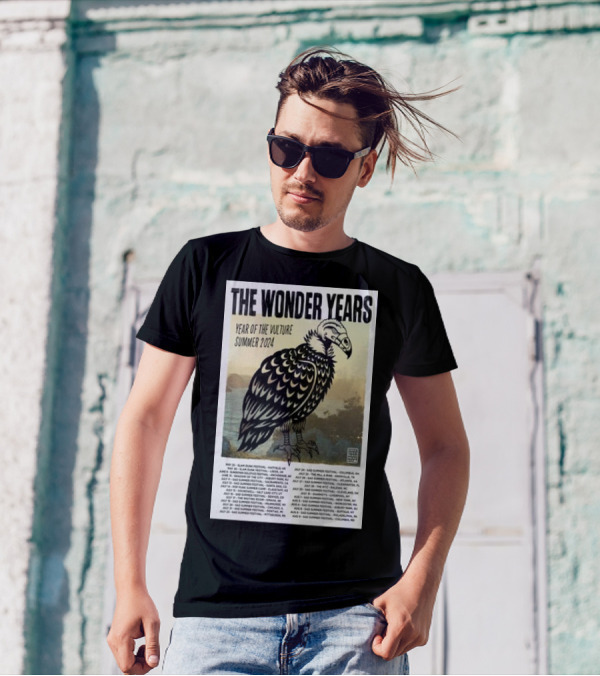 The Wonder Years Year Of The Vulture Tour Summer 2024 Dates And Locations T-Shirt