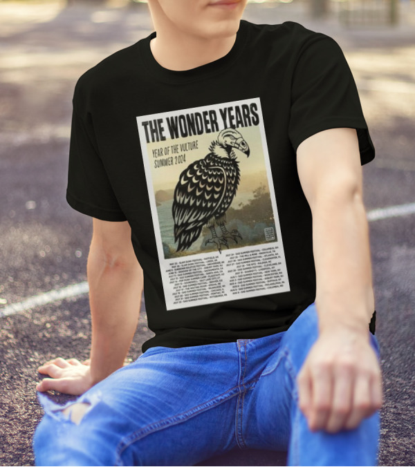 The Wonder Years Year Of The Vulture Tour Summer 2024 Dates And Locations T-Shirt