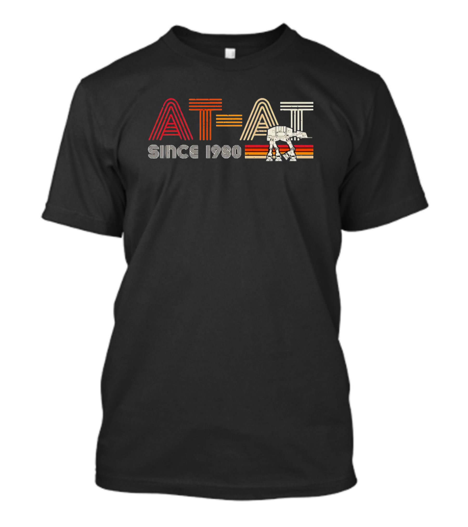 AT-AT Since 1980 Star Wars The Empire Strikes Back Retro Stripes T-Shirt