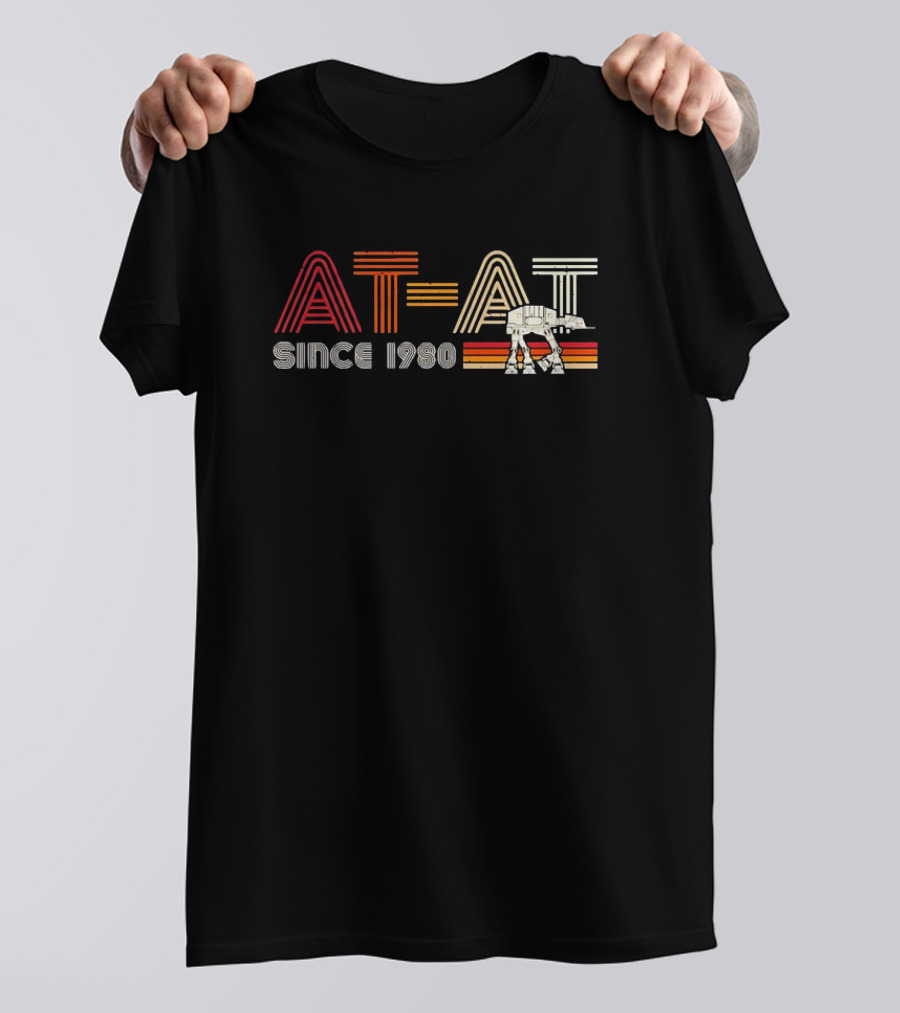 AT-AT Since 1980 Star Wars The Empire Strikes Back Retro Stripes T-Shirt