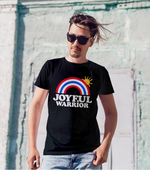 Joyful Warrior Rainbow Sunburst T-Shirt