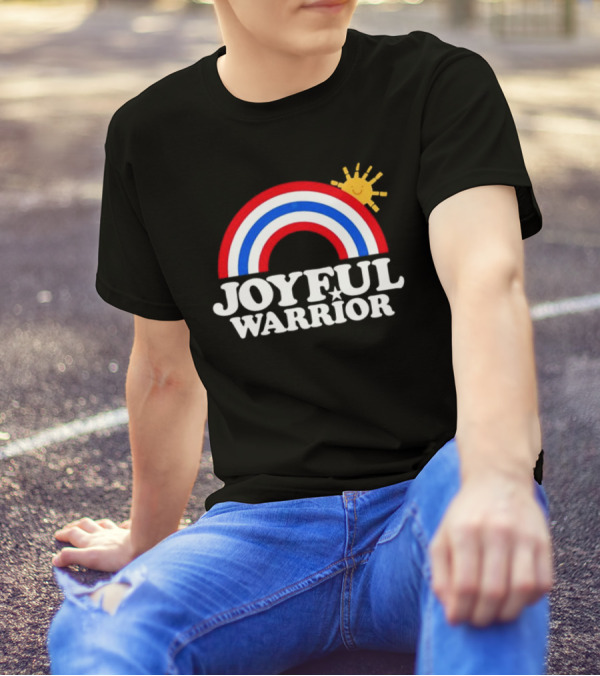 Joyful Warrior Rainbow Sunburst T-Shirt