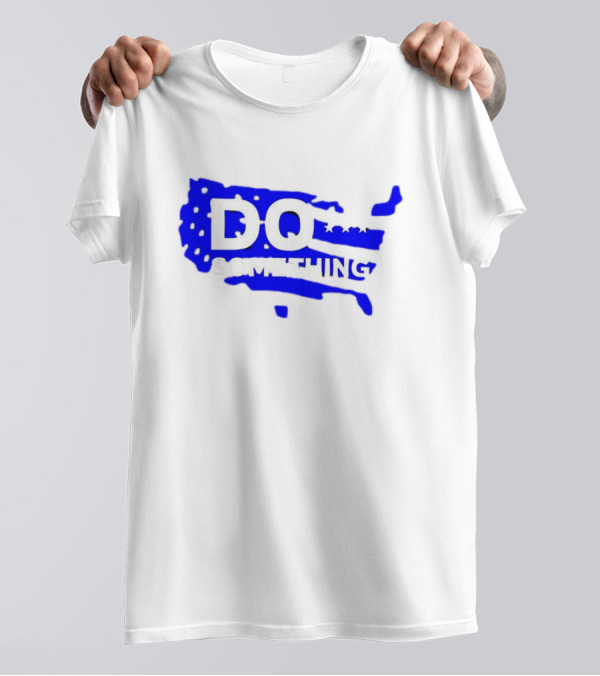 DO SOMETHING USA Flag Map T-Shirt
