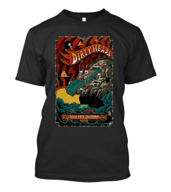 Dirty Heads Live At Chula Vista California August 24 2024 Skull And Surf T-Shirt