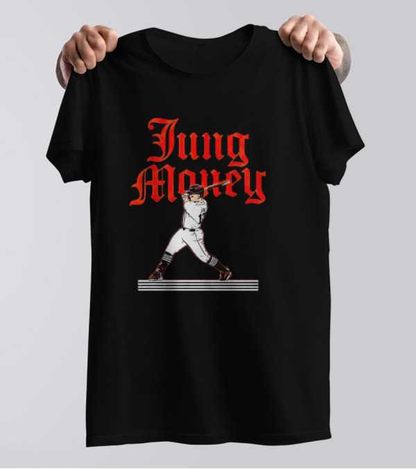Jung Money Baseball Swing Detroit T-Shirt