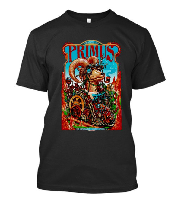 Primus Colorado Springs Steampunk Ram August 24 2024 Ford Amphitheater T-Shirt