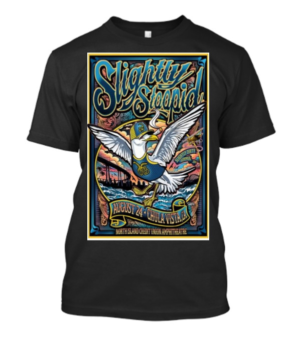 Slightly Stoopid Seagull North Island Credit Union Amphitheatre August 24 2024 Chula Vista CA T-Shirt