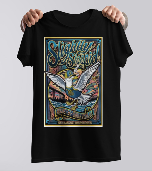 Slightly Stoopid Seagull North Island Credit Union Amphitheatre August 24 2024 Chula Vista CA T-Shirt