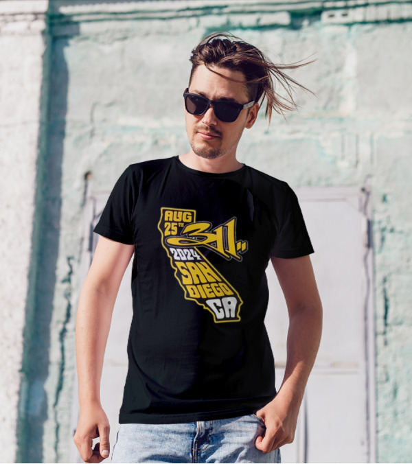 311 San Diego CA August 25 2024 Tour California Shape T-Shirt