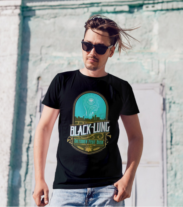 Black Lung Oktoberfest Fest Bier Amber Märzen Lager 5.5 Abv T-Shirt