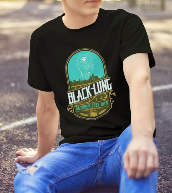 Black Lung Oktoberfest Fest Bier Amber Märzen Lager 5.5 Abv T-Shirt