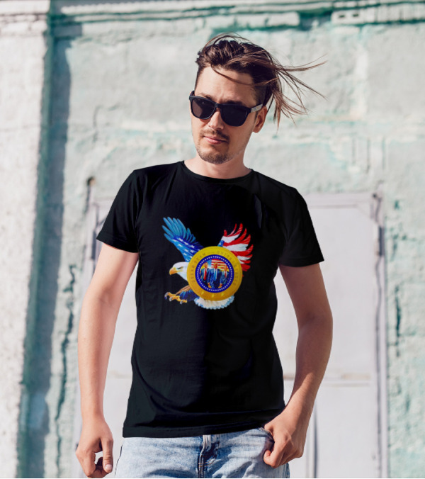 Dream Team United States Trump Musk Kennedy Eagle Emblem T-Shirt