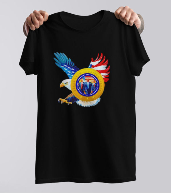 Dream Team United States Trump Musk Kennedy Eagle Emblem T-Shirt