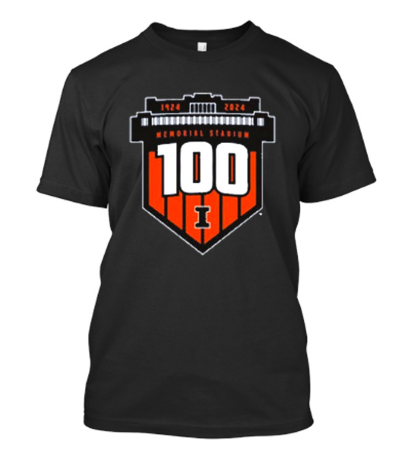 1924 2024 Memorial Stadium 100 Illinois Fighting Illini Football T-Shirt