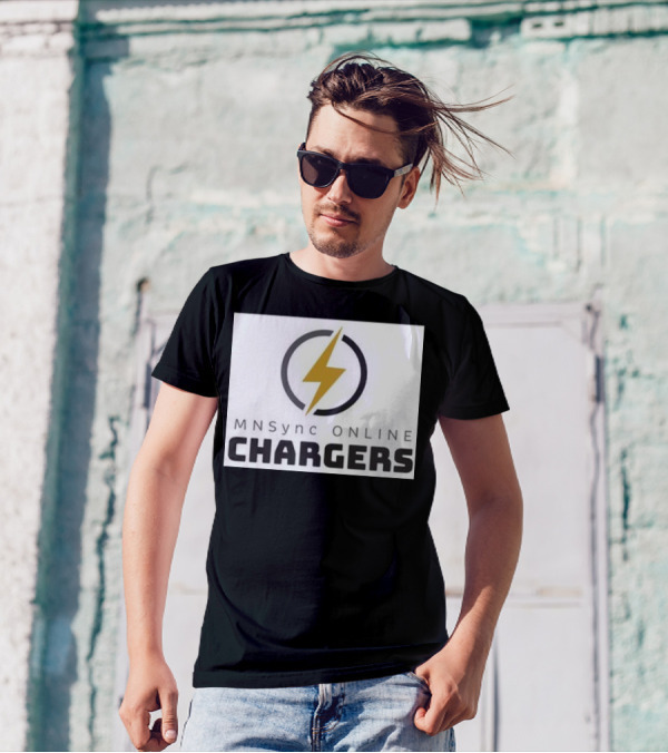MNSync Online Chargers Lightning Bolt Emblem T-Shirt